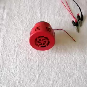 AC220V DC12V24V MS-190 Automotive Air Raid Siren Horn Car Truck Motor Driven Alarm Red Universal Car Horn for Pickup Truck