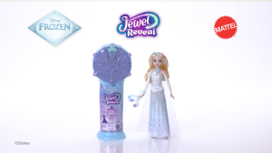 [NEW] Disney Frozen Jewel Reveal Elsa Fashion Doll W/ 8 Surprises Including Gem Box (JJY36)