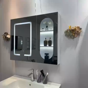 Aluminum Bathroom Cabinet With Mirror Storage Hanging Cabinet Wall Smart Toilet Mirror