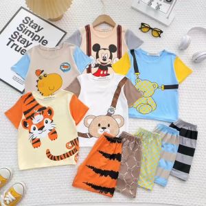 [7-30kg] Đồ Bộ Bé Trai Bộ Quần áo Cộc Tay Thun Lạnh Bé Trai Chính Hãng Minlybaby Mềm Mát Unibaby - C804