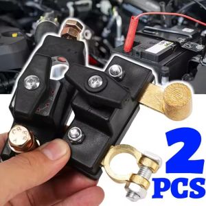 2PCS Car Battery Disconnect Isolator 12V/24V Auto Cut Off Switch Power Disconnect Switchs for Cars Truck Boat Accessories