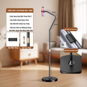 Giá Đỡ Điện Thoại LivetreamQuay chụp Rút chỉnh cao thấpquay vlogxoay đa nănggọn gàng