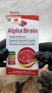 Alpha Brain Olympian Labs hộp 60 viên tăng tuần hoàn máu não giảm đau đầu chóng mặt tê bì tay chân