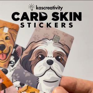 ORIGINAL DOGS Card Skin Stickers (for ATM Credit Debit Beep Cards Loyalty and Other Cards)