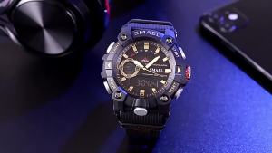 SMAEL สเมล 8040 นาฬิกาอิเล็กทรอนิกส์แฟชั่นสำหรับนักเรียนกีฬากลางแจ้งนาฬิกาปลุกกันน้ำนาฬิกาอิเล็กทรอนิกส์มัลติฟังก์ชั่น