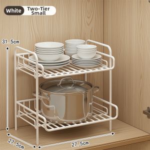 Multi-functional Dish Draining Rack for Pot and Utensil Storage