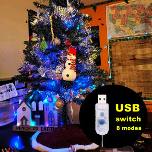 USB LED 8 Modes Fairy Lights USB Power String Lights Christmas Garland for New Year Wedding Party Tree Garden Terrace Decoration