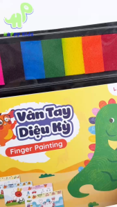 Tranh tô màu Vân tay diệu kỳ Finger Painting cho bé tô vẽ tưởng tượng sáng tạo