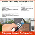 Gadoore Avidsen 114253 Garage Door Remote Compatible with 433Mhz Avidsen 114253 104257 104251 Extel Thomson Garage Control. 