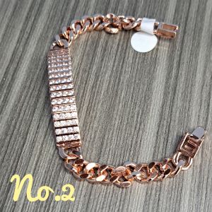 Gelang berlian tempahan model baru 100%mirip asli