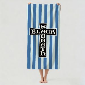 Hasbro | Rock band B-Black S-Sabbath Towel Drying Bath Towel Applicable To Light Swimming Camping Yoga Beach Out