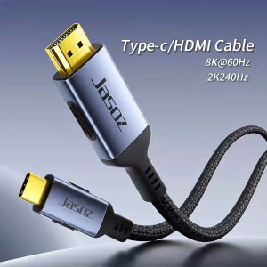 Jasoz USB-C to HDMI 8K HD Adapter 8K/60Hz 4K/120Hz for SAMSUNG S24 Ultra S23 S22 Huawei Mate 60 40 Pro
