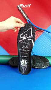 RunY Spring Insole Silicone Gel shoe Pad Elastic sport shoes cushioning insoles for basketball