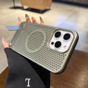 AO.HU | Magsafe Magnetic iPhone Case Titanium Gray Matt Cooling Design