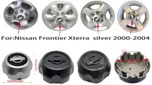4PCS/lot Wheel Hub Cover For: Nissan Frontier Xterra Silver 2000-2004 40315-7Z100