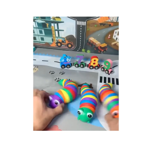 Đồ chơi Con sâu con ốc sên nhiều mầu giảm stress 18cm căng thẳng vui nhộn dành-NIEVE