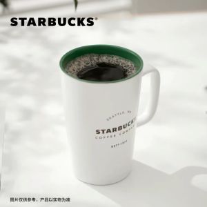 Starbucks Classic Heritage Ceramic Mug White 1971 Coffee Cup Genuine