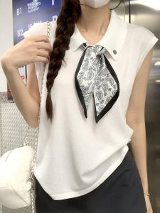 Shalldoer | French Design Sensation White Strapless Summer Vest Womens New 2025 Casual Style Loose Sleeveless Top High Waist Breathable