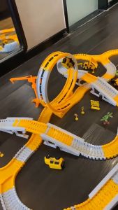 Mainan Anak Laki-Laki Rel Mobil Konstruksi Car Track / Railcar Way Set