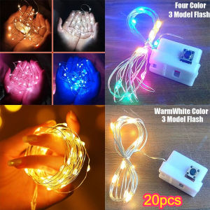 LED Fairy Lights Copper Wire String Lights Battery Powered Warm & Multicolor Mini Garland For Wedding Party Gift Box Decoration