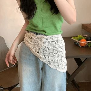 GUOQI | Summer Elegant Knit Lace Triangle Scarf