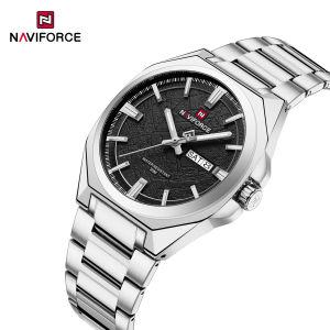 NAVIFORCE Original Watch for Men Calendar Day 30m Waterproof Brand New Stainless Steel Strap Luminous Hands Mens Casual Fashion Watches NF9273