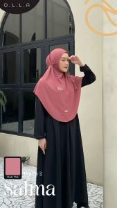 Jual Hijab Olla Salma Bergo Kerudung Tali Daily Bahan Jersey Premium