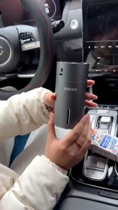 OMINO Air Humidifier & Disinfectant Mist Freshener for Car Interior - Easy Refill LED Multicolor