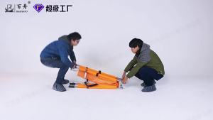 รถพยาบาลกู้ภัย รถพยาบาลพับได้ ทำจากอลูมิเนียมอัลลอยด์ รถพยาบาลฉุกเฉิน รถพยาบาลหนา รถพยาบาลสแตนเลสแบบเรียบง่าย