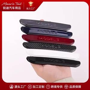 4 Miếng Dán Bảo Vệ Cạnh Cửa Tesla Model 3/Y Chống Va Chạm Ốp Bảo Vệ Bên Ngoài Bằng Nhựa ABS Dành Cho Các Mẫu Xe 2021-2025