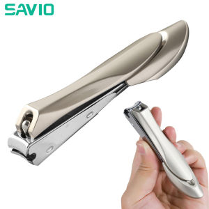SAVIO Nail Clipper Trimmer Large Sharp Stainless Steel Anti Splash Sharp Fingernail Cutter Nail Trimmer
