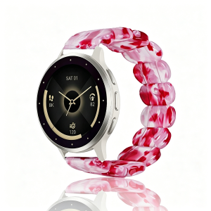 18mm Elastic Resin Strap for Garmin Venu 3S/Venu 4 41mm/Venu 2S/Vivoactive 4S/Forerunner 265s/Casio F-91W/A158/Fossil Watch Band