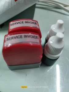 SERVICE INVOICE SALES INVOICE INVOICE W/ OR W/O LINE SELF INKING STAMP PLUS EXTRA INK REFILL