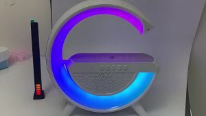 SPIKER BT 2301 Ambient light 15w Wireless Charger Smart Home Atmospheric Lamp LED light Multifunct RGB Night Light Alarm Clock Desk Lamp Bluetooth