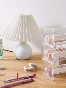 แท่นตัดเทปวาชิ สีใส แข็งแรง พร้อมส่ง