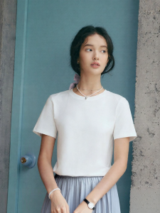 Semir | Áo Thun Ngắn Tay Ôm Cơ Bản Cho Nữ