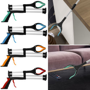 Foldable Gripper Extender Hand Tools Litter Grabber Stick Portable Collapsible Garbage Grabber Pick Up Tools with Non-Slip Jaw