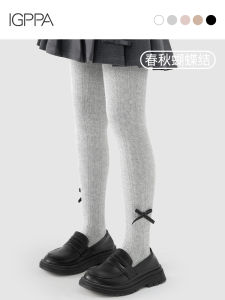 Childrens Thin Fleece Leggings Spring Autumn Wear Outerwear Tights Girls Pantyhose Grey Fleece Leggings Kids Fashion Socks