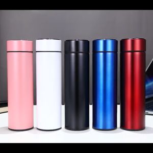 Bình giữ nhiệt 500ml báo nhiệt độ nước có LED Xe hơi Di động