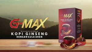 Kopi Stamina Pria Perkasa Kuat Tahan Lama BPOM G-MAX Minuman Extra Gingseng 10 Sachet
