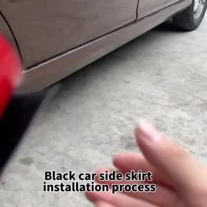 1PC 1/2/4M Universal Rubber Side Skirts for Cars with AntiScratch Edge Guards Multifunctional Protective Trim for Sedans T