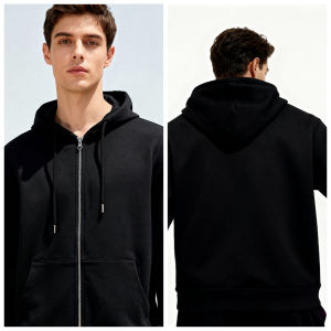 Bandai | Dragon Ball Cotton Hoodie Mens Zip Up Loose Fit Jacket Windproof Warm Comfort Coat For Mountaineering Party Sports
