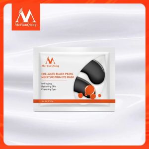 MeiYanQiong Collagen Black Pearl Moisturizing Eye Mask Anti-penuaan Menghidrasi Mencerahkan Kulit