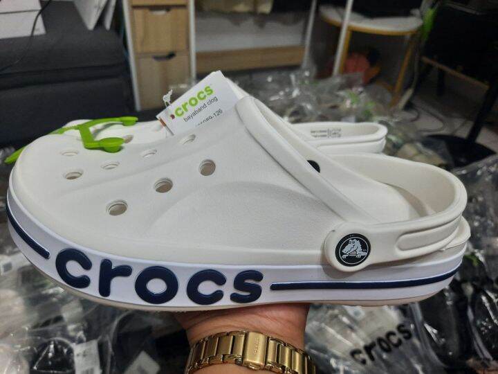 Crocs bayaband clog discount white