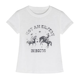 Retro American Style Pony Print Short-sleeve Tee Shirts