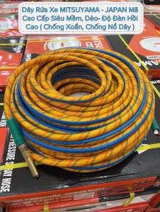 Dây Rửa Xe Áp Lực Cao - Dây Phun Xịt Thuốc 8.5mm Chịu Áp Cao Siêu Mềm Dẻo Dùng Cho Máy Curoa