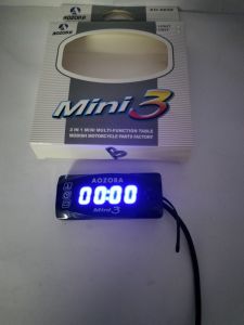 VOLTMETER AKI/WAKTU/SUHU DIGITAL AMPER AKI JAM DAN SUHU DIGITAL 3IN1