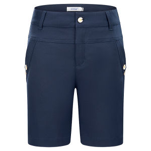TTYGJ | Stretch Cotton Mid-Waist Daisies Womens Golf Shorts