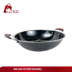 Wajan Enamel Penggorengan Kuping 34 Cm Anti Lengket Anti Karat COD