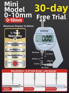 syntek | Digital High-Precision Thickness Gauge